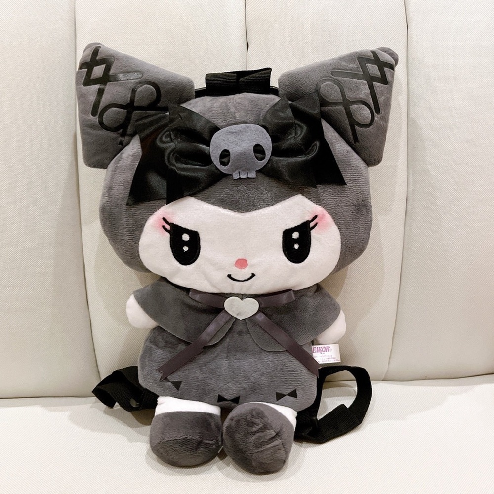 Sanrio midnight secret melokuro goth lolita kuromi jirai lolita mascot backpack